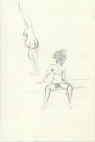 sketches, pencil on paper, carrie roseland